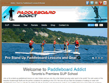 Tablet Screenshot of paddleboardaddict.com